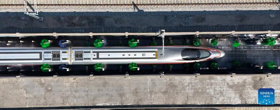 Tecnologia intelligente favorisce la manutenzione dei treni ad alta velocità durante la corsa della Festa di Primavera