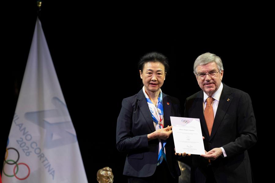 Presidente del CIO elogia il contributo della Cina al movimento olimpico