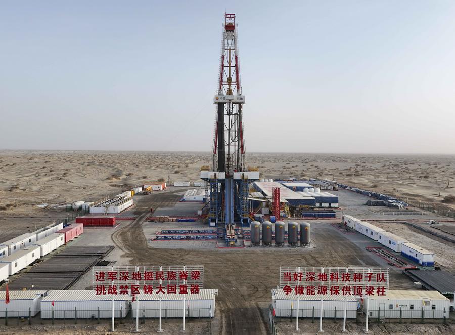 Vista di "Shenditake 1", nella regione autonoma uigura dello Xinjiang, nella Cina nord-occidentale. (20 febbraio 2025 - Xinhua/Hu Huhu)