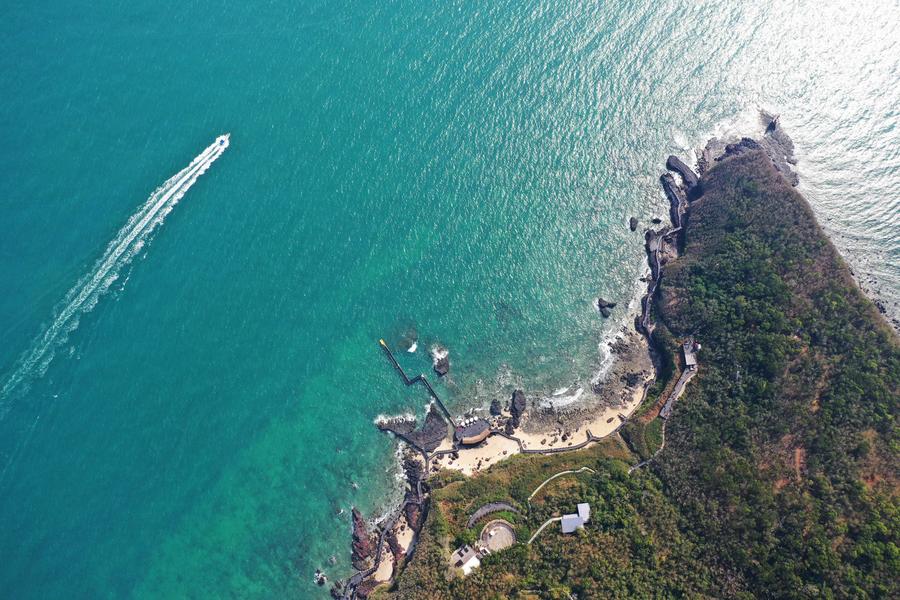 Isola di Weizhou nella regione autonoma del Guangxi Zhuang, Cina meridionale. (18 gennaio 2025 - Xinhua/Jin Haoyuan)
