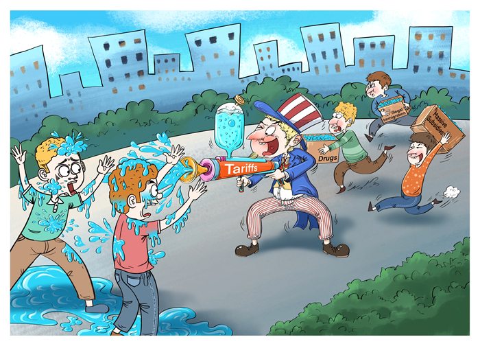 Vignetta: Tan Xiguang (Copyright Quotidiano del Popolo Online)