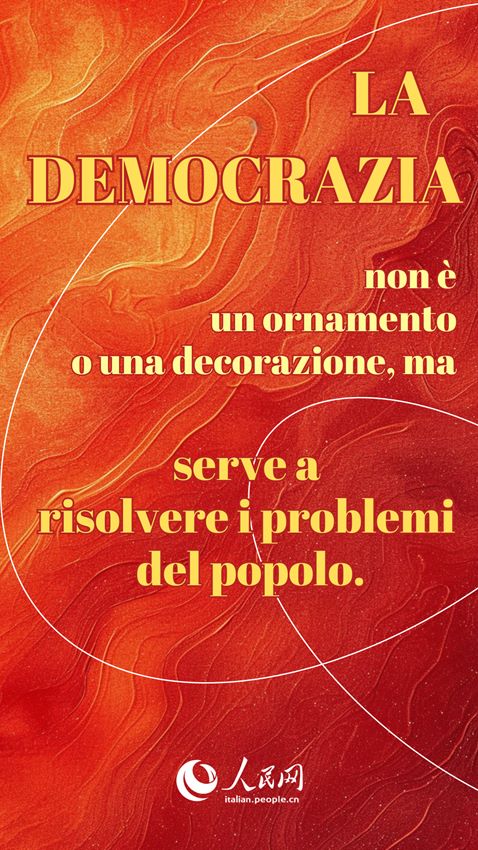 La democrazia popolare nell'intero processo è la democrazia più ampia, autentica ed efficace