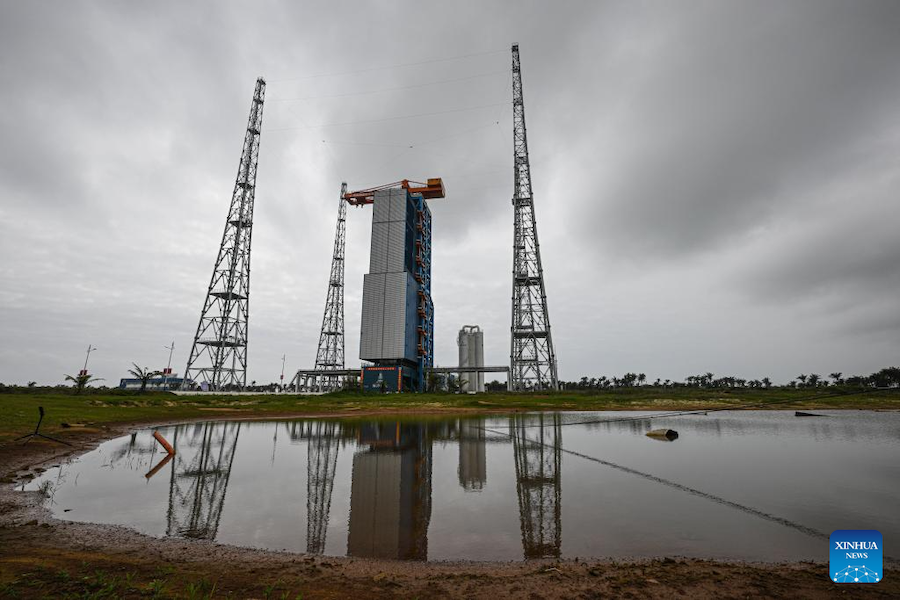 Rampa di lancio n. 1 del sito di lancio di veicoli spaziali commerciali di Hainan. (11 marzo 2025 - Xinhua/Pu Xiaoxu)