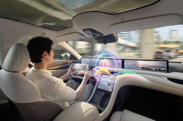 Il lancio del primo AIOS Smart Cockpit del settore è previsto per aprile 2025. (Foto fornita a China Daily)