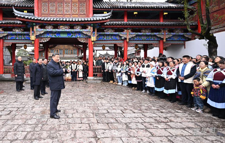 Viaggi di ispezione di Xi Jinping a Lijiang, nello Yunnan