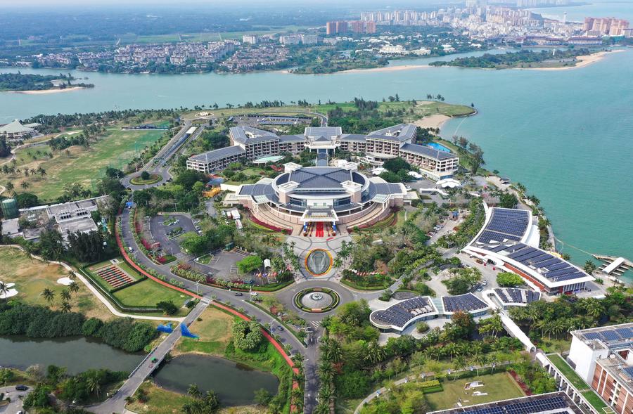 Vista aerea del Boao Forum for Asia International Conference Center, nella provincia meridionale cinese di Hainan. (21 marzo 2025 - Xinhua/Guo Cheng)