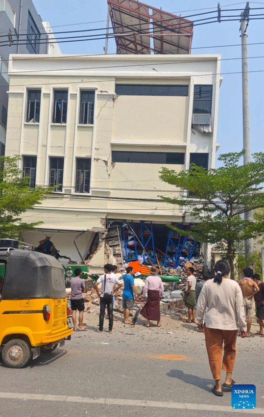 CENC: terremoto di magnitudo 7.9 colpisce il Myanmar