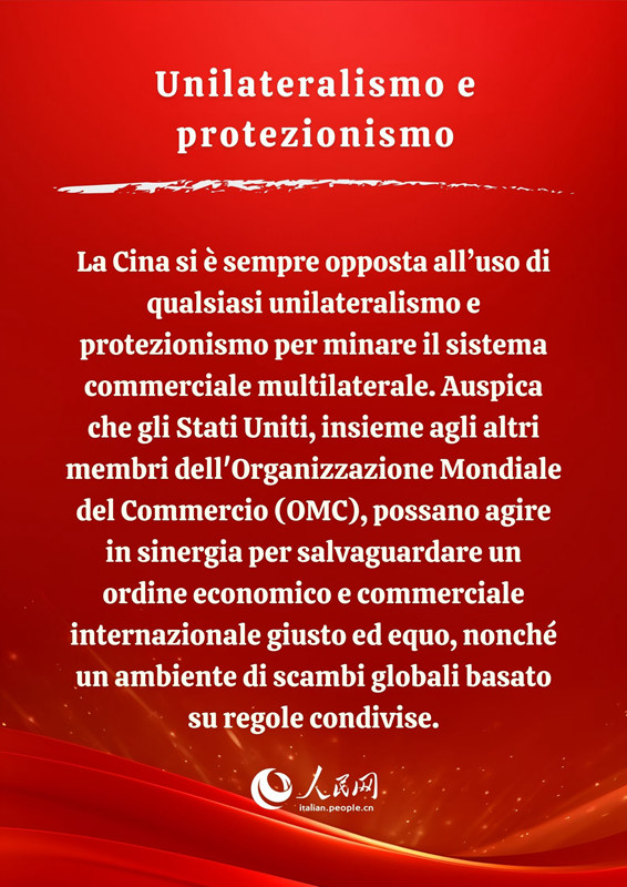 Poster: Libro bianco sulle relazioni economiche e commerciali tra Cina e Stati Uniti
