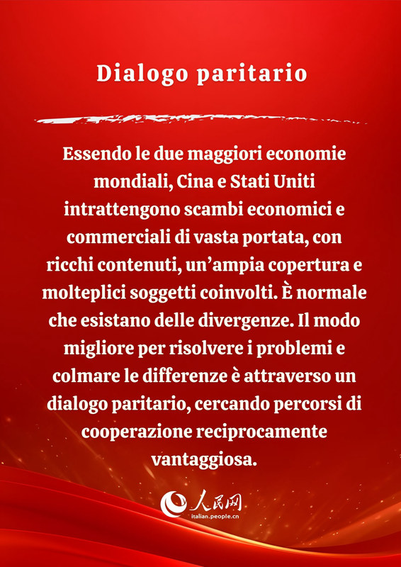 Poster: Libro bianco sulle relazioni economiche e commerciali tra Cina e Stati Uniti