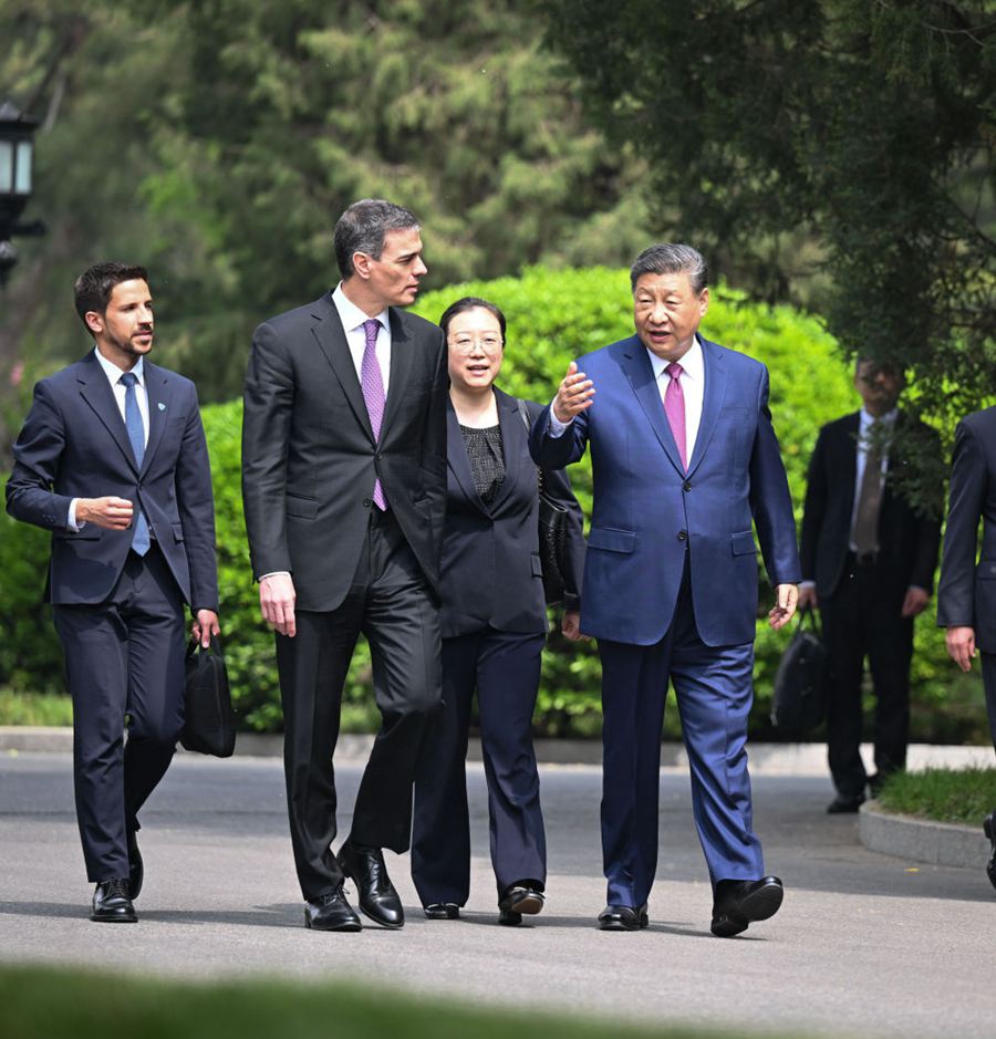 Xi Jinping incontra Pedro Sánchez