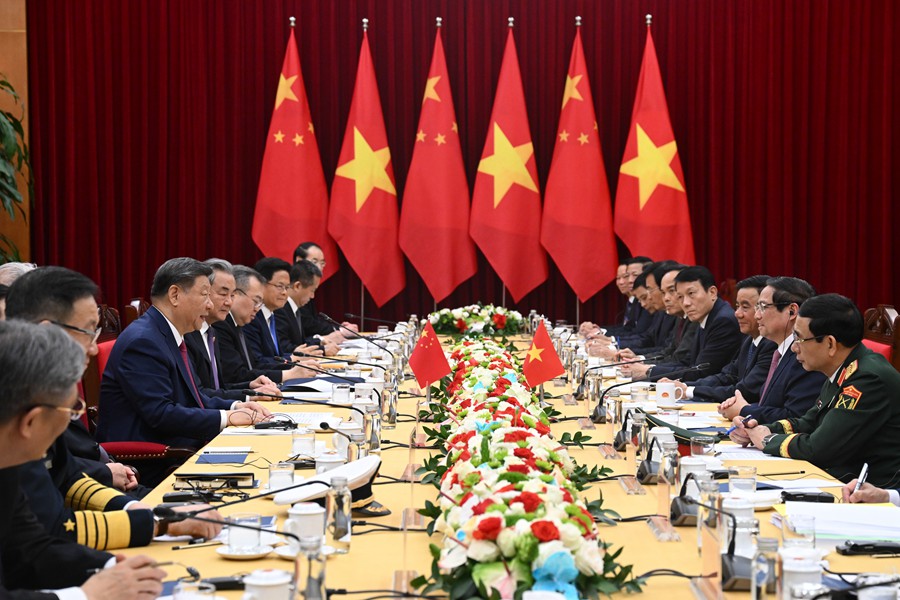 Xi Jinping incontra il primo ministro vietnamita Pham Minh Chinh