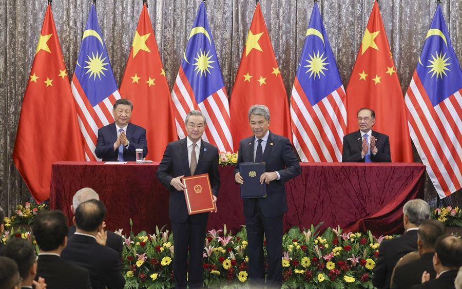 Colloquio tra Xi Jinping e il primo ministro della Malesia, Anwar Ibrahim