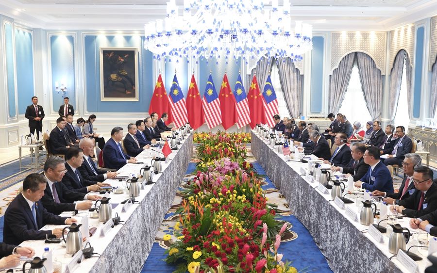 Colloquio tra Xi Jinping e il primo ministro della Malesia, Anwar Ibrahim