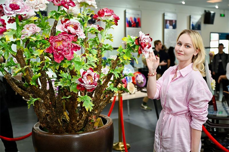 Giornalisti eurasiatici sperimentano il fascino unico delle peonie di porcellana di Luoyang