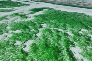 Qinghai, paesaggio mozzafiato del Lago Feicui a Mangya