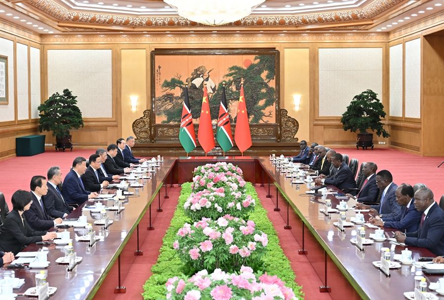 Colloquio tra Xi Jinping e il Presidente del Kenya William Samoei Ruto