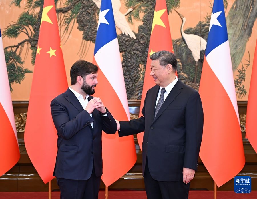 Incontro tra Xi Jinping e il Presidente cileno Gabriel Boric