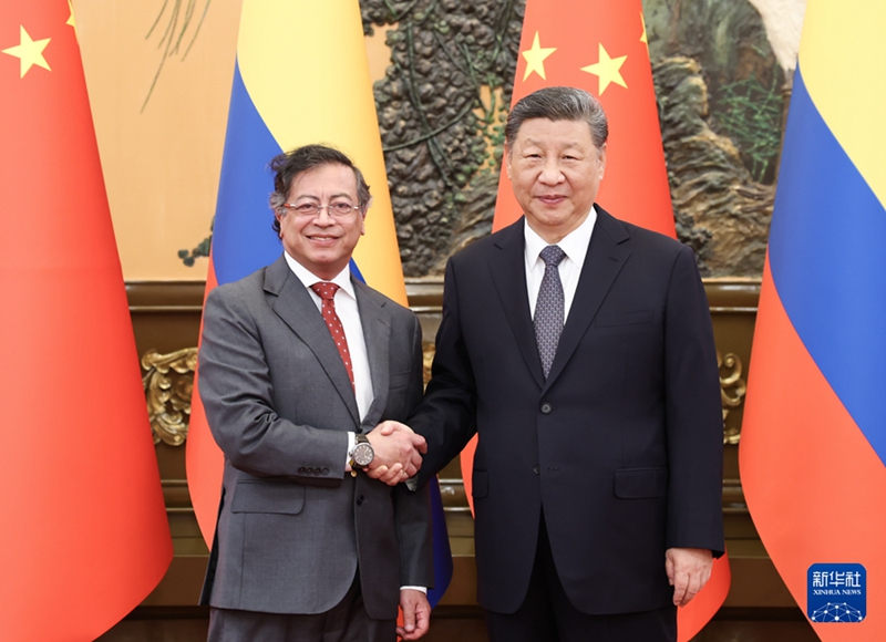 Incontro tra Xi Jinping e il Presidente colombiano Gustavo Petro