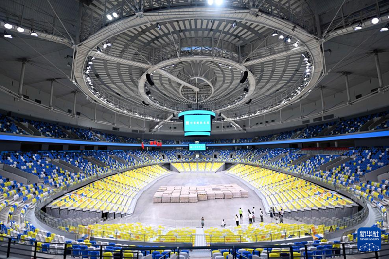 Completato il Desheng Sports Centre per la 15a edizione dei Giochi Nazionali