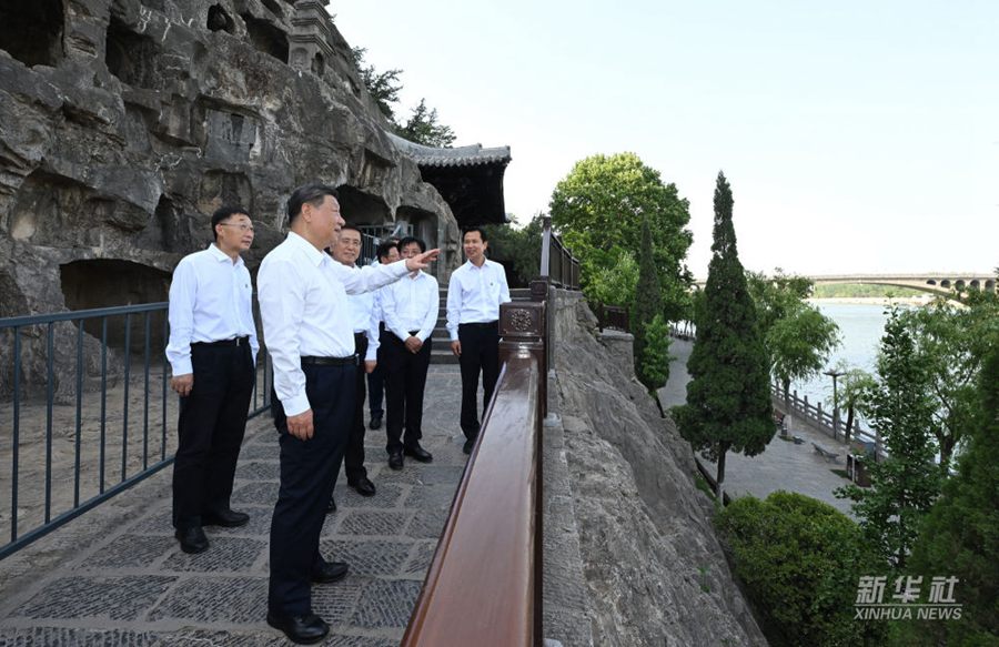 Ispezione di Xi Jinping a Luoyang