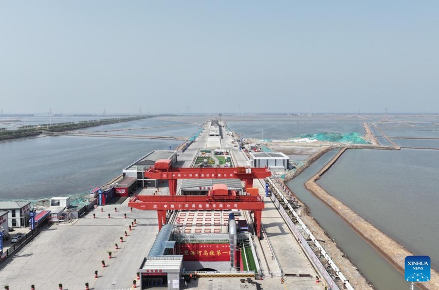 In costruzione il tunnel Jingu Haihe della ferrovia ad alta velocità Tianjin-Weifang