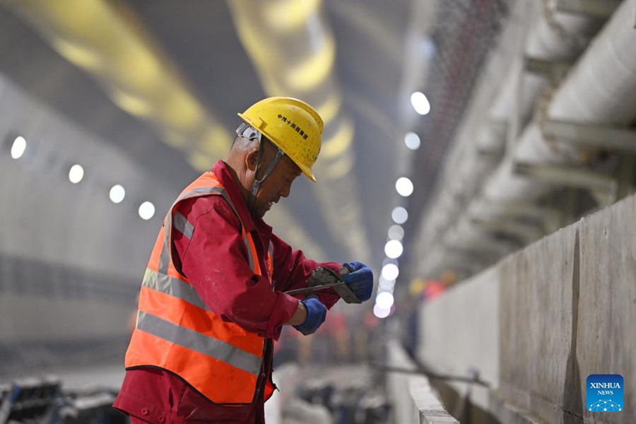 In costruzione il tunnel Jingu Haihe della ferrovia ad alta velocità Tianjin-Weifang