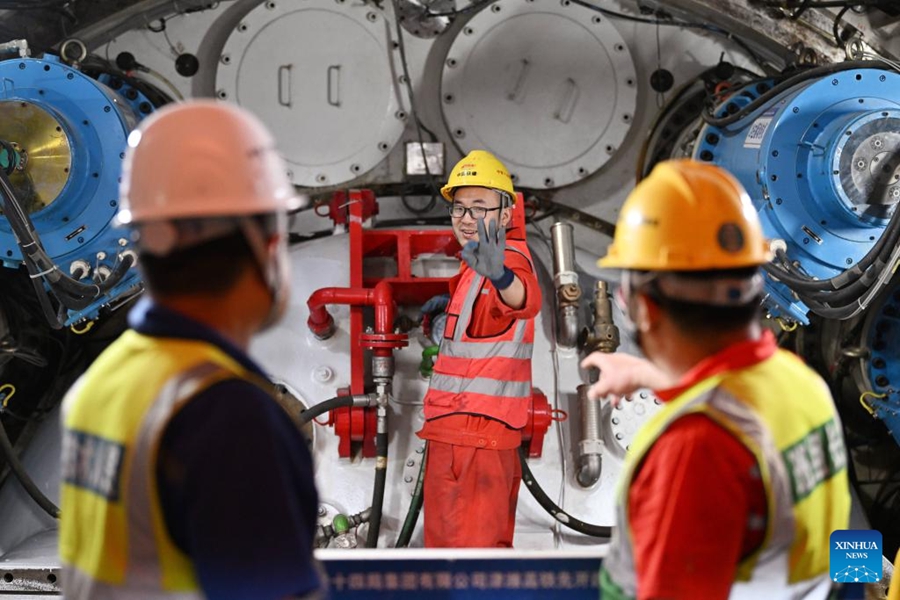 In costruzione il tunnel Jingu Haihe della ferrovia ad alta velocità Tianjin-Weifang