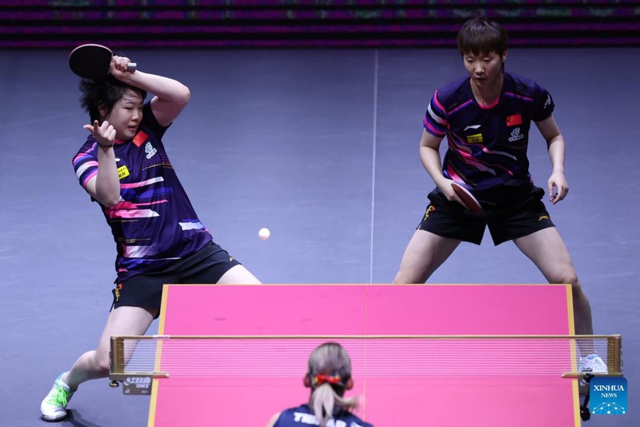 Wang/Kuai trionfano nel doppio femminile ai Mondiali di tennistavolo