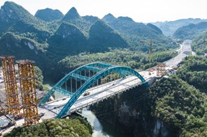 Autostrada Guiyang-Pingtang in costruzione nel Guizhou