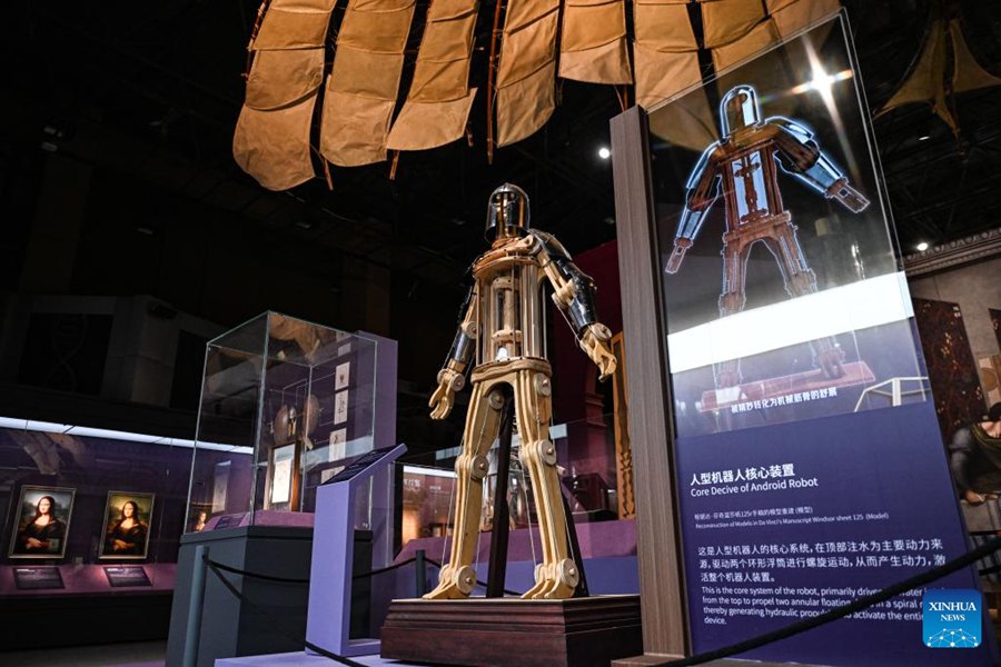 Inaugurata la mostra su Leonardo da Vinci al Natural History Museum della Cina