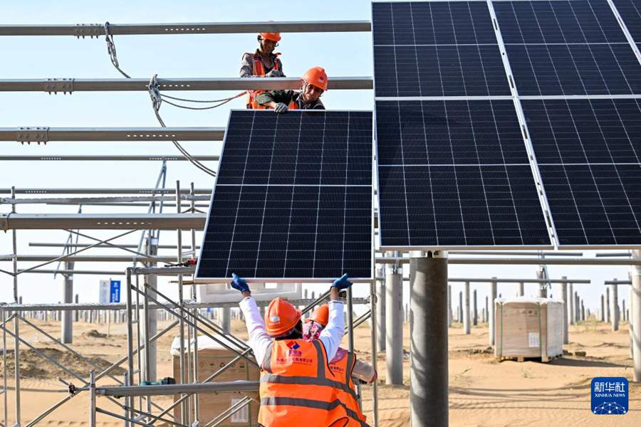 Progetto fotovoltaico trasforma il deserto della Mongolia Interna in 