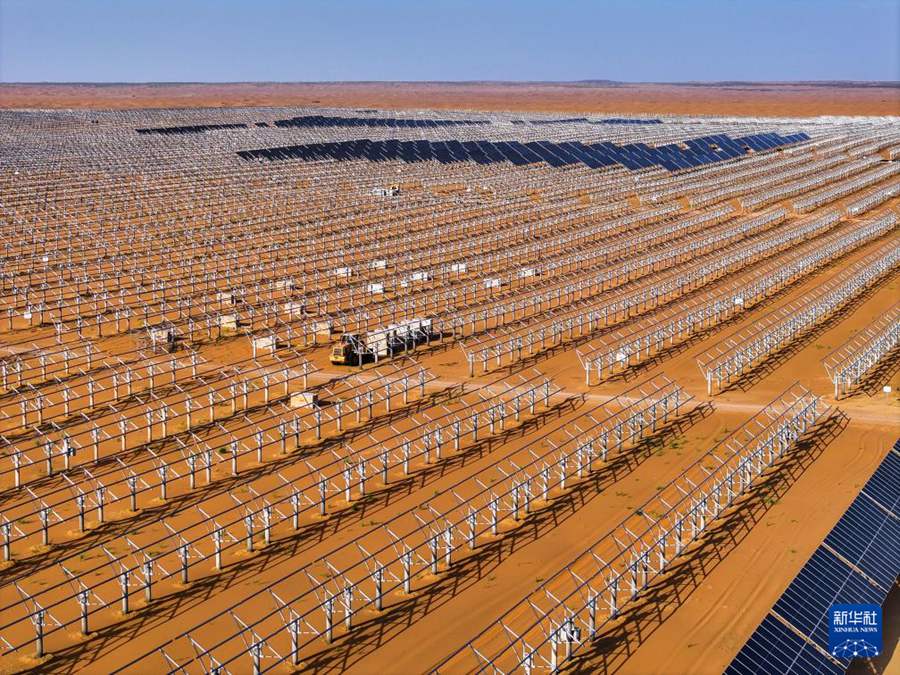 Progetto fotovoltaico trasforma il deserto della Mongolia Interna in 
