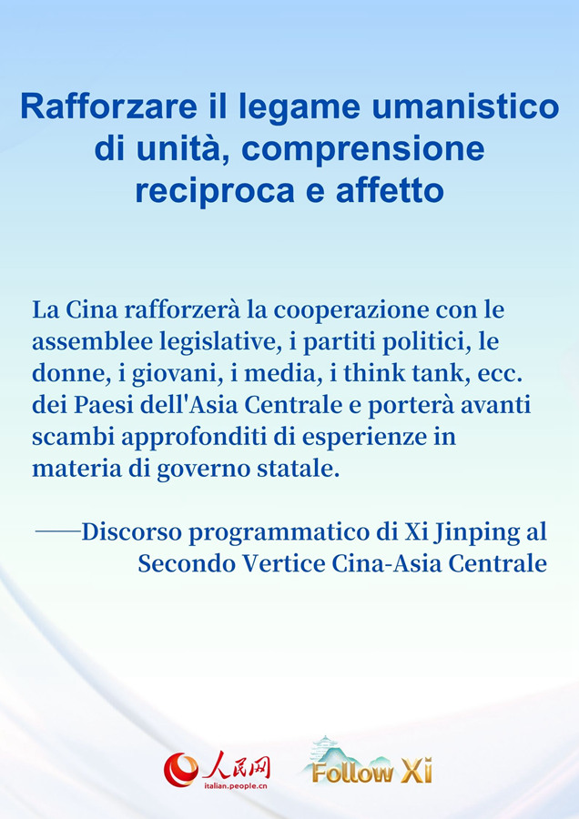 Xi Jinping: portare avanti lo spirito Cina-Asia Centrale