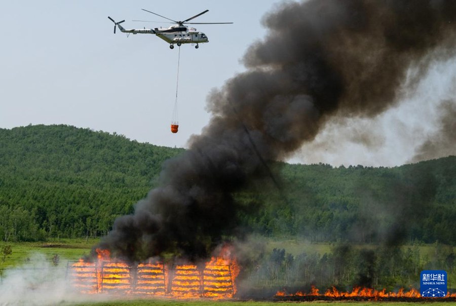 Esercitazione antincendio su larga scala 