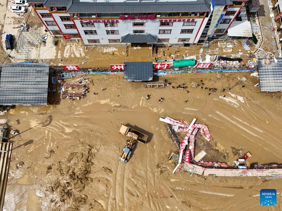 Soccorsi in corso nelle contee del Guizhou colpite dall'alluvione