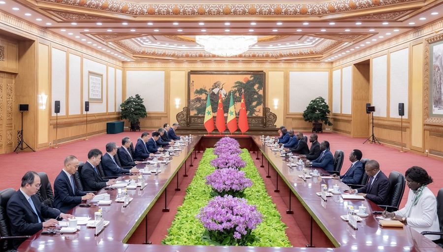 Incontro fra Xi Jinping e il Premier senegalese Ousmane Sonko