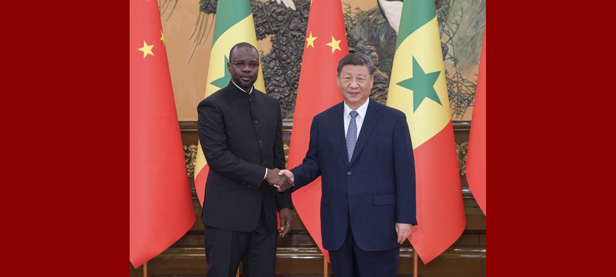 Incontro fra Xi Jinping e il Premier senegalese Ousmane Sonko