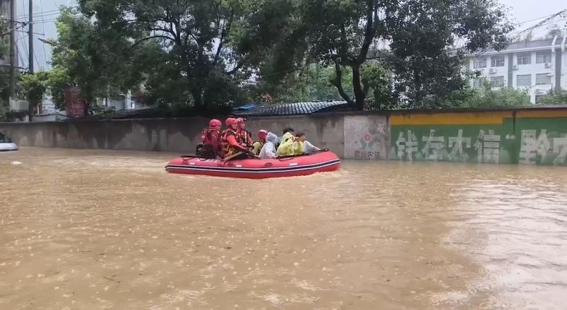 Alluvione nel Guizhou, dispiegate molteplici forze per i soccorsi