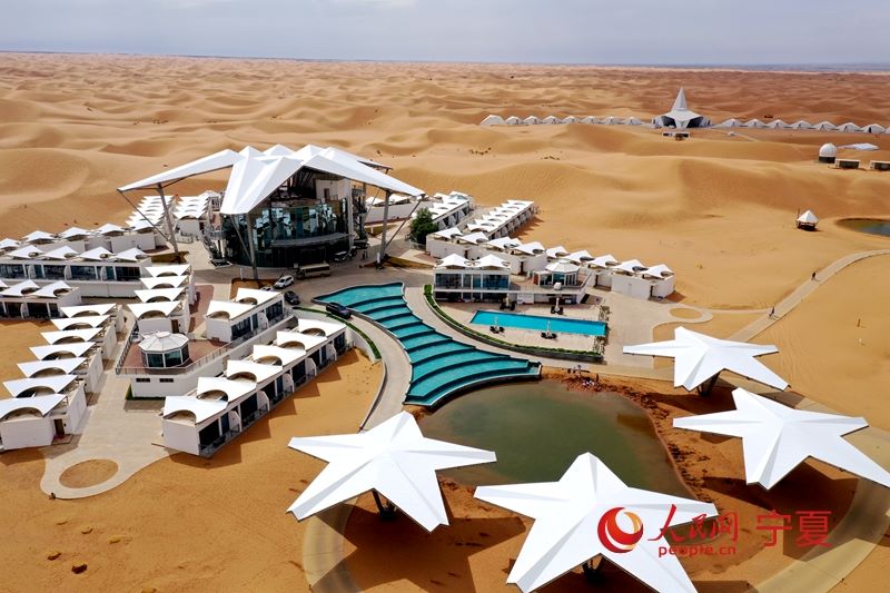 Turismo nel deserto a Zhongwei, Ningxia