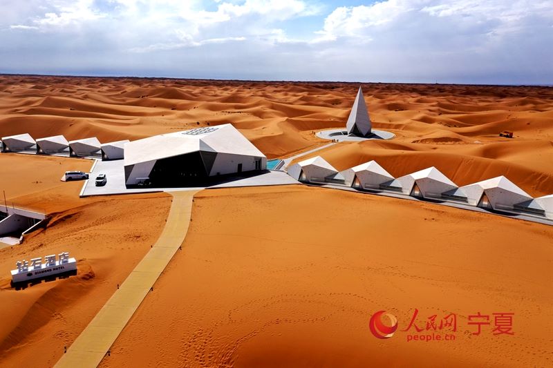 Turismo nel deserto a Zhongwei, Ningxia