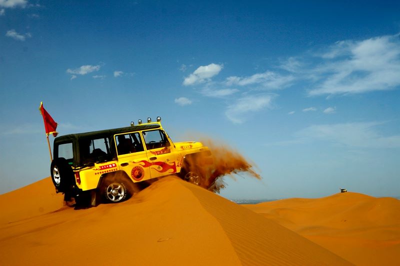 Turismo nel deserto a Zhongwei, Ningxia