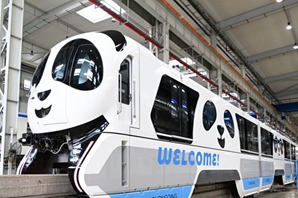 Prima monorotaia a sella a tema panda della Cina debutta a Chongqing