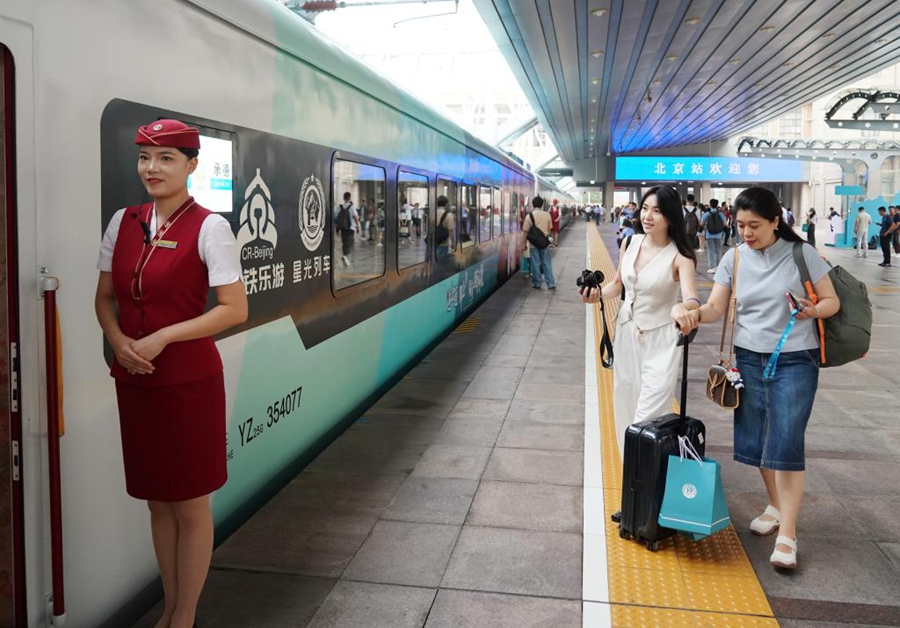 Il primo treno turistico della regione Beijing-Tianjin-Hebei parte da Beijing