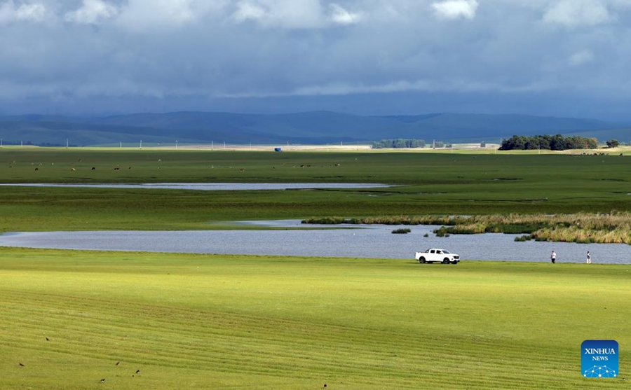 Paesaggio della prateria di Hulun Buir, nella Mongolia Interna