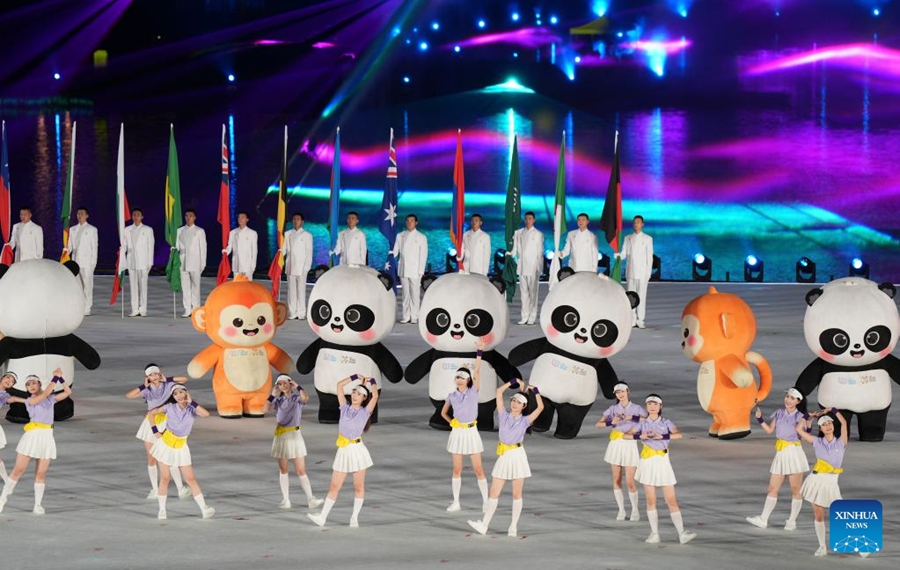 Cerimonia di apertura dei Giochi Mondiali 2025 a Chengdu
