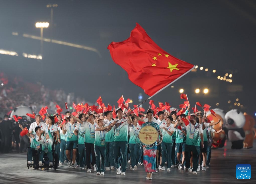 Cerimonia di apertura dei Giochi Mondiali 2025 a Chengdu