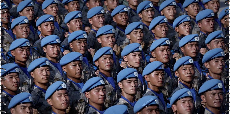 Preparativi per la parata militare del Giorno della Vittoria a Beijing