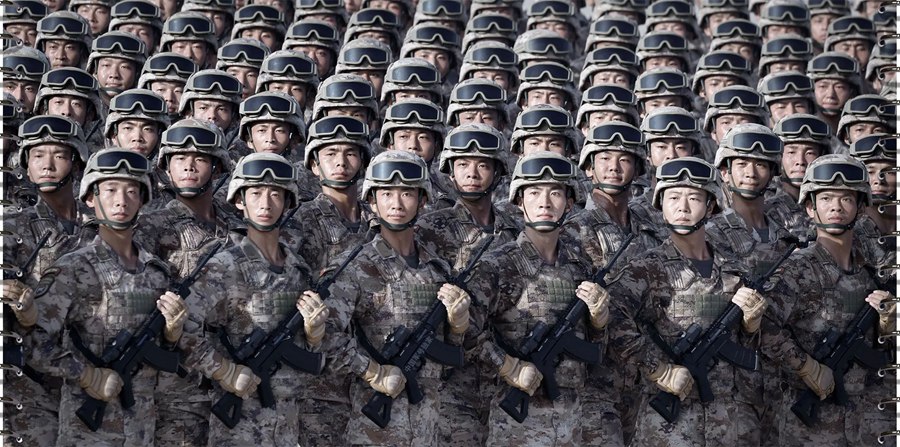 Preparativi per la parata militare del Giorno della Vittoria a Beijing