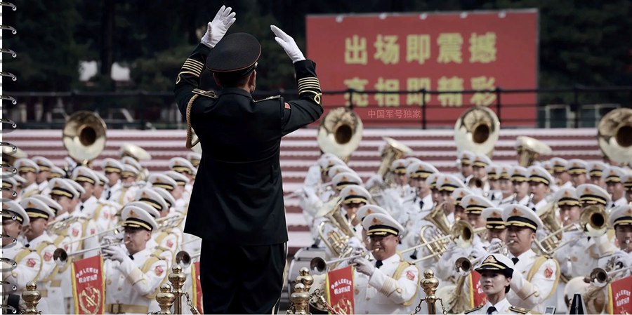 Preparativi per la parata militare del Giorno della Vittoria a Beijing