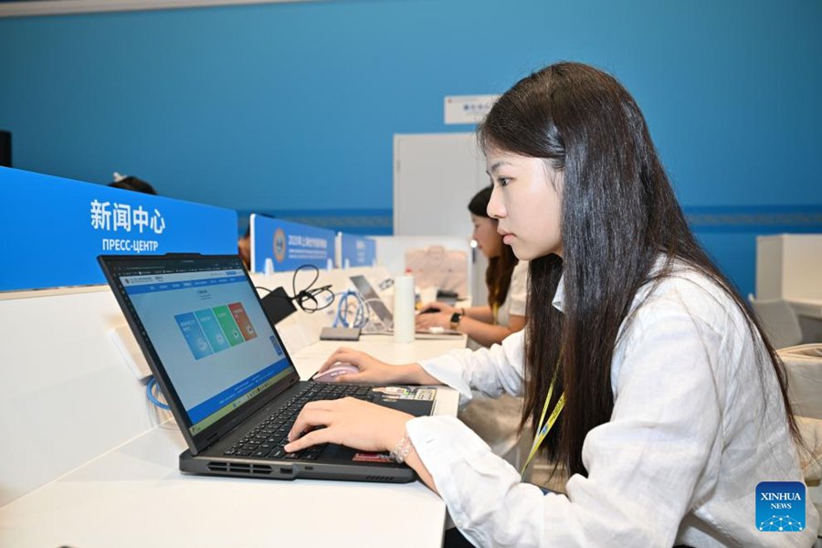 Aperto il centro stampa per il Vertice della SCO a Tianjin